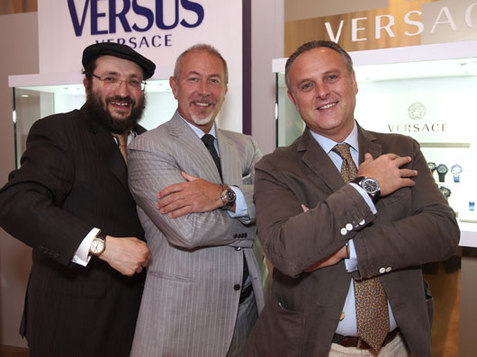 Samuel Friedmann With Vertime President Paolo Marai and Jon Luigi